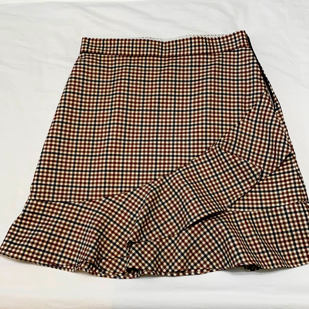 NEW!! Brooks Brothers (Red Fleece) Ruffle Mini Skirt